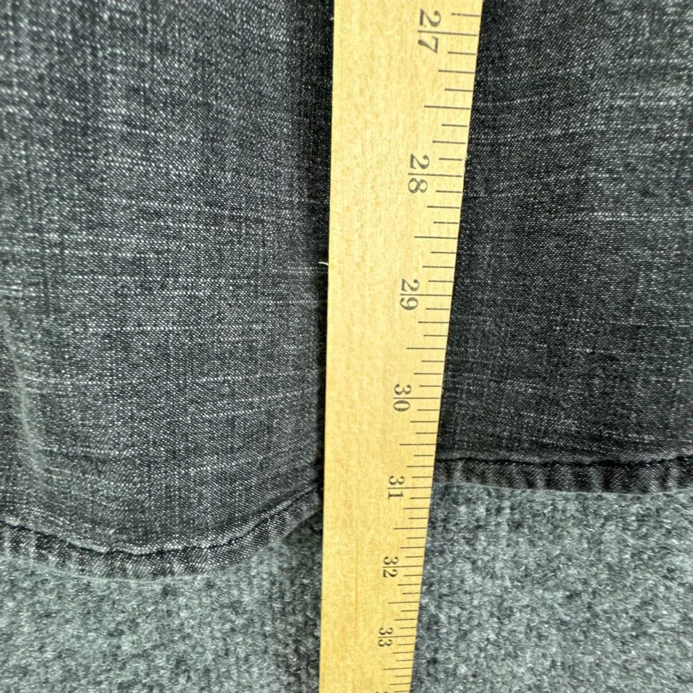 Wrangler Pearl Snap Denim Shirt Mens 2XL Gray Western Cowboy Rodeo Workwear - Picture 9 of 14